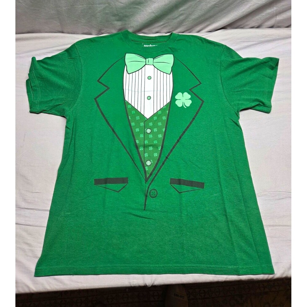 Urban Pipeline St. Patrick's Day Tuxedo Graphic Tee Green Mens L 8100UP